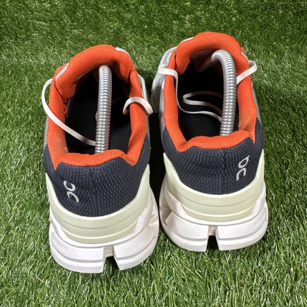 ON CLOUD Running CLOUDFLYER Men's SZ 10 Walking Running Shoes Gray/Flame Orange - Picture 8 of 12